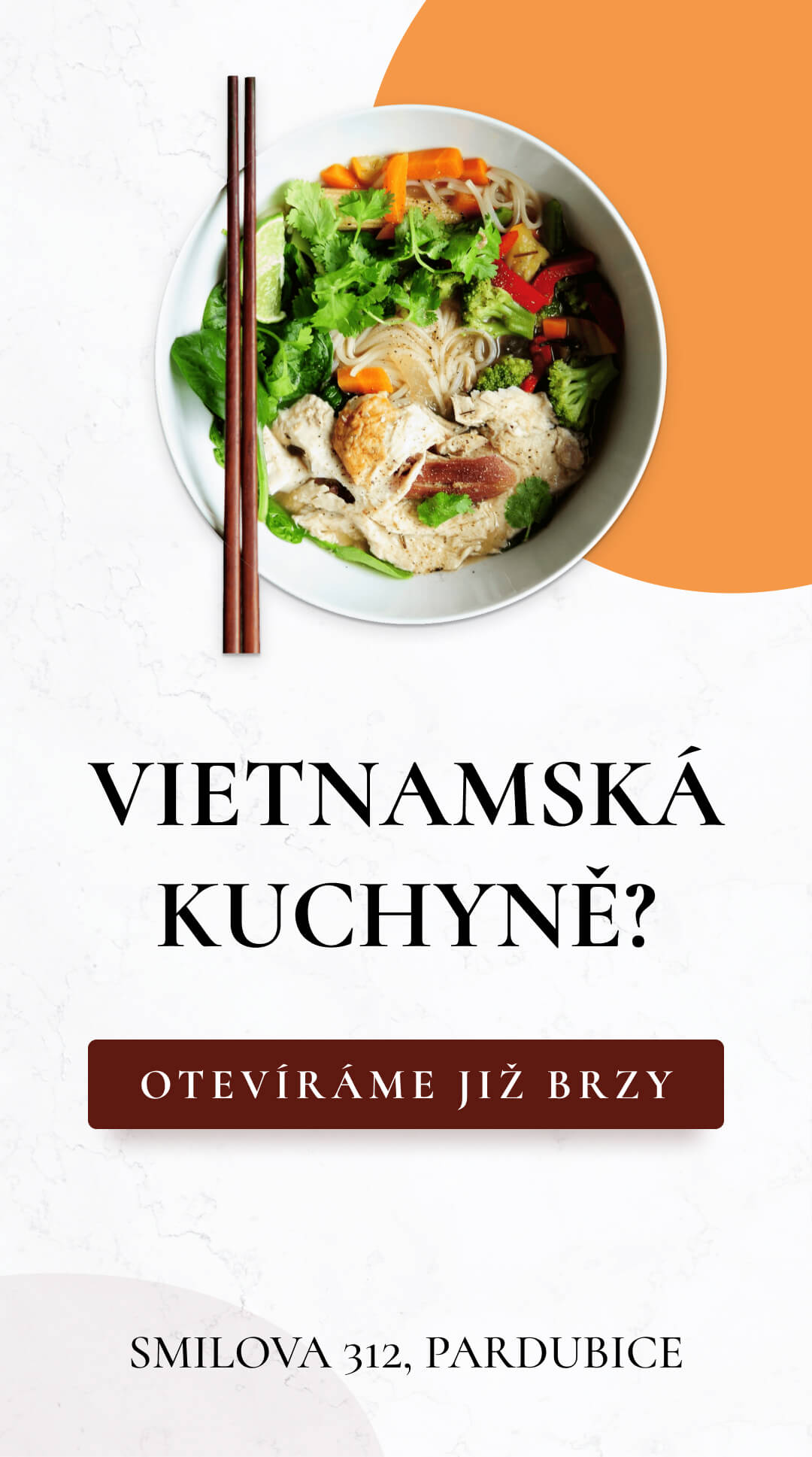 Reklamní banner Vietnamská restaurace Pardubice